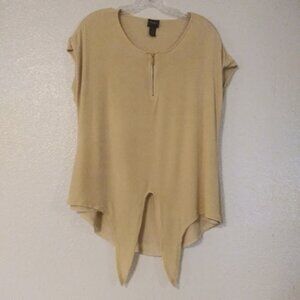 Chico's Travelers women's size 1 (Medium) yellow blouse